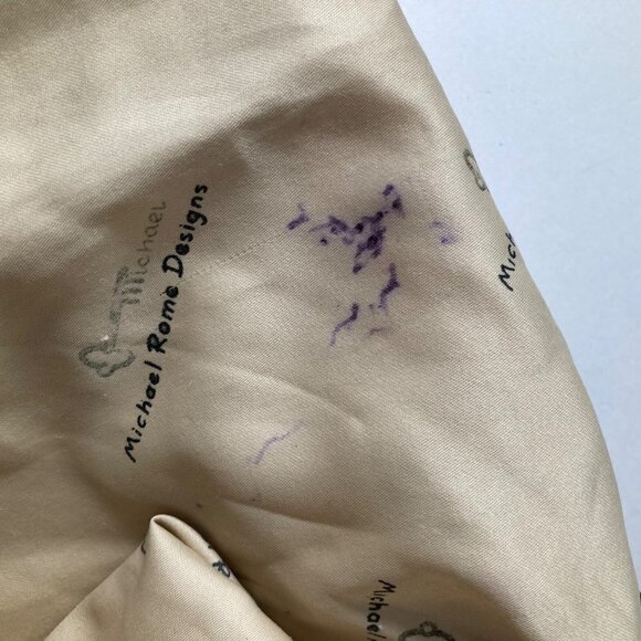 Womens Michael Rome Designs‎ Black Leather Paper Bag Hobo Purse 12 x 14 x 4" - Picture 10 of 11